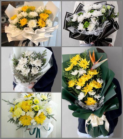 山东莱芜钢城区里辛街道石头湾村白事花束代送